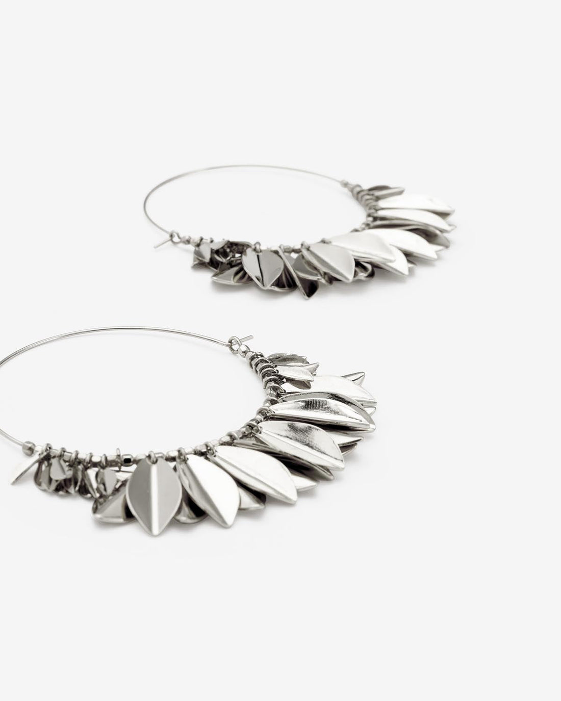 Boucles d'oreilles Metal Shiny Leaf
