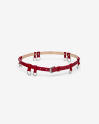 deep red - silver