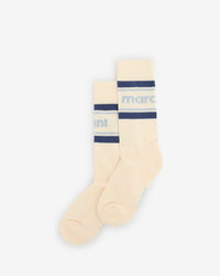 écru et bleu